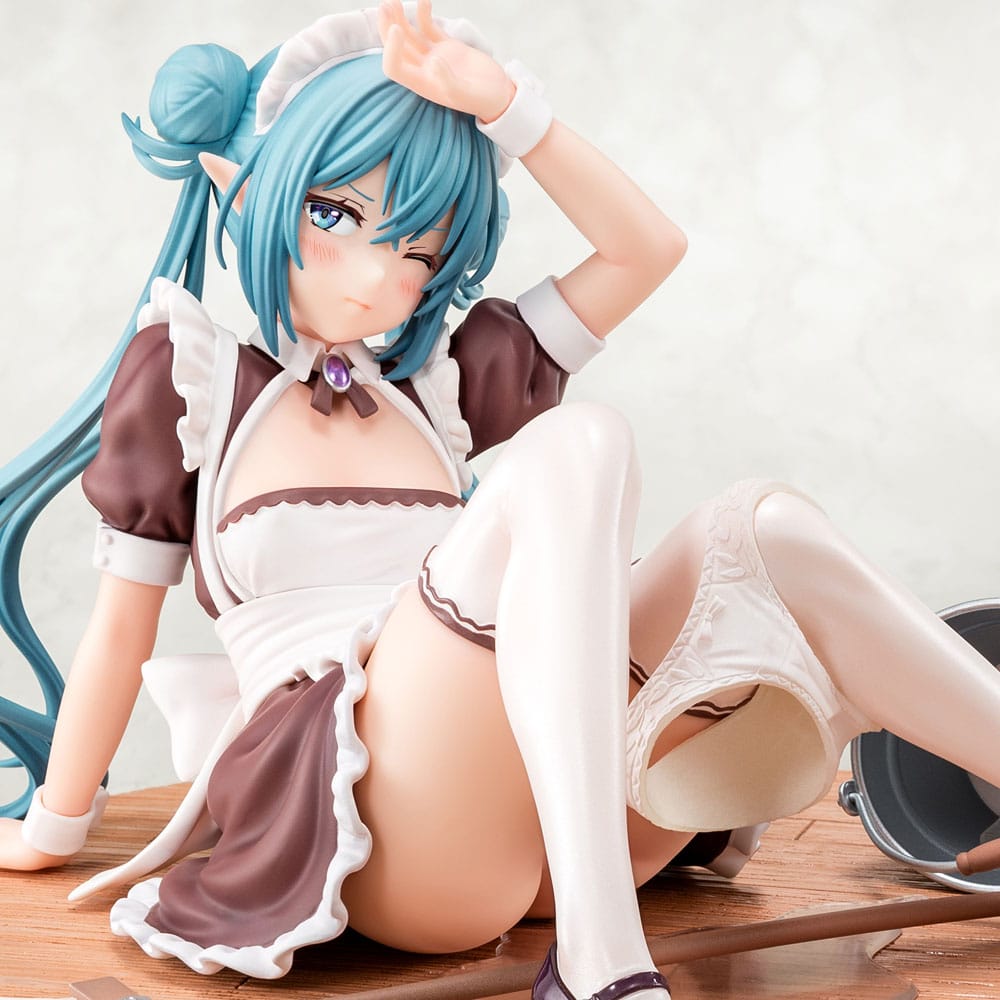 Original Character PVC Statue 1/6 Elf Maid's Sexual Servicing Lime 17 cm Hentai Yokina