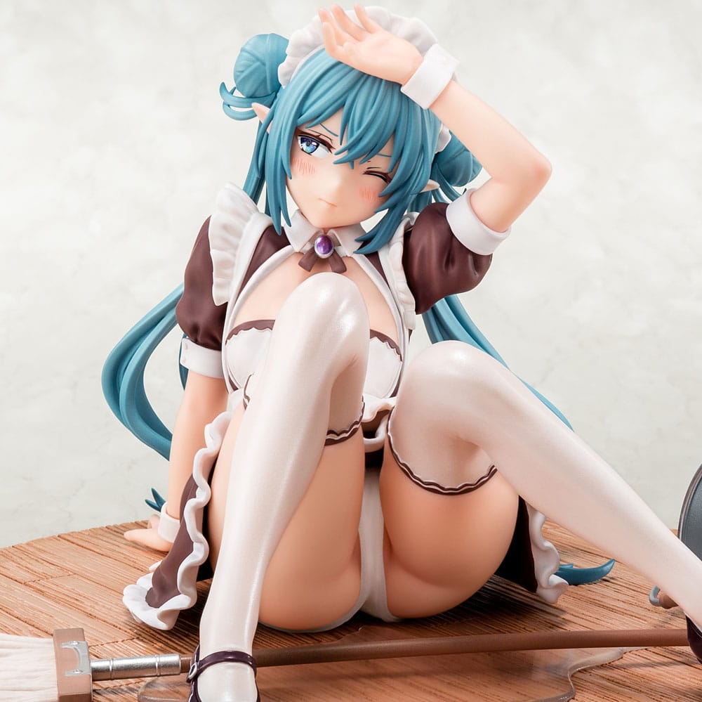 Original Character PVC Statue 1/6 Elf Maid's Sexual Servicing Lime 17 cm Hentai Yokina