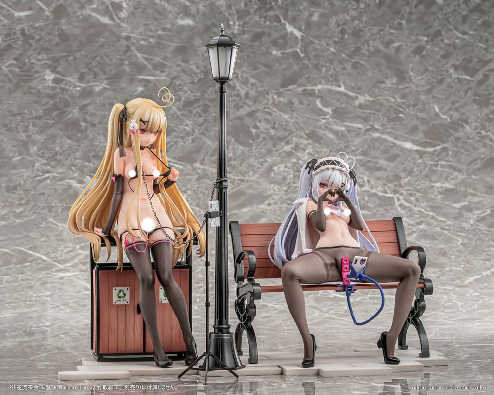 Original Character PVC Statue 1/6 Gyakuryuu Chakai Asaba Tokisaki Illustration By Taketori Zaiku 25 cm Hentai Yokina
