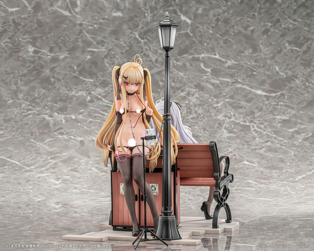 Original Character PVC Statue 1/6 Gyakuryuu Chakai Asaba Tokisaki Illustration By Taketori Zaiku 25 cm Hentai Yokina