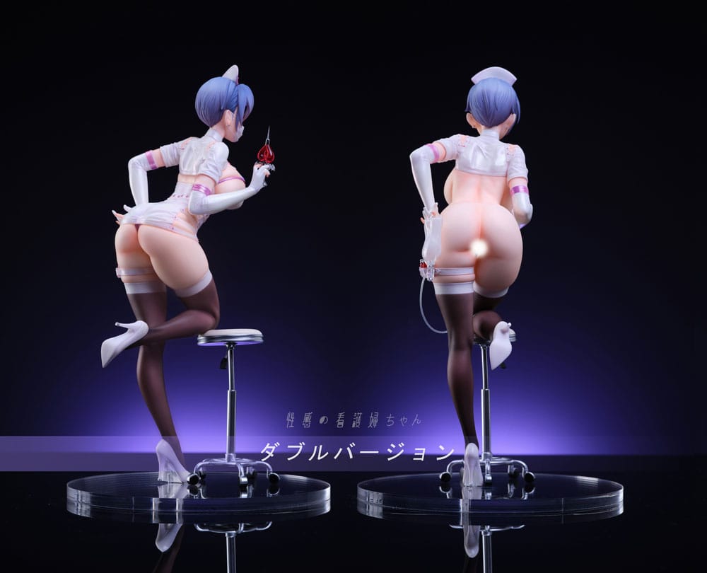 Original Character PVC Statue 1/6 Sexy Nurse Double Version 26 cm Hentai Yokina