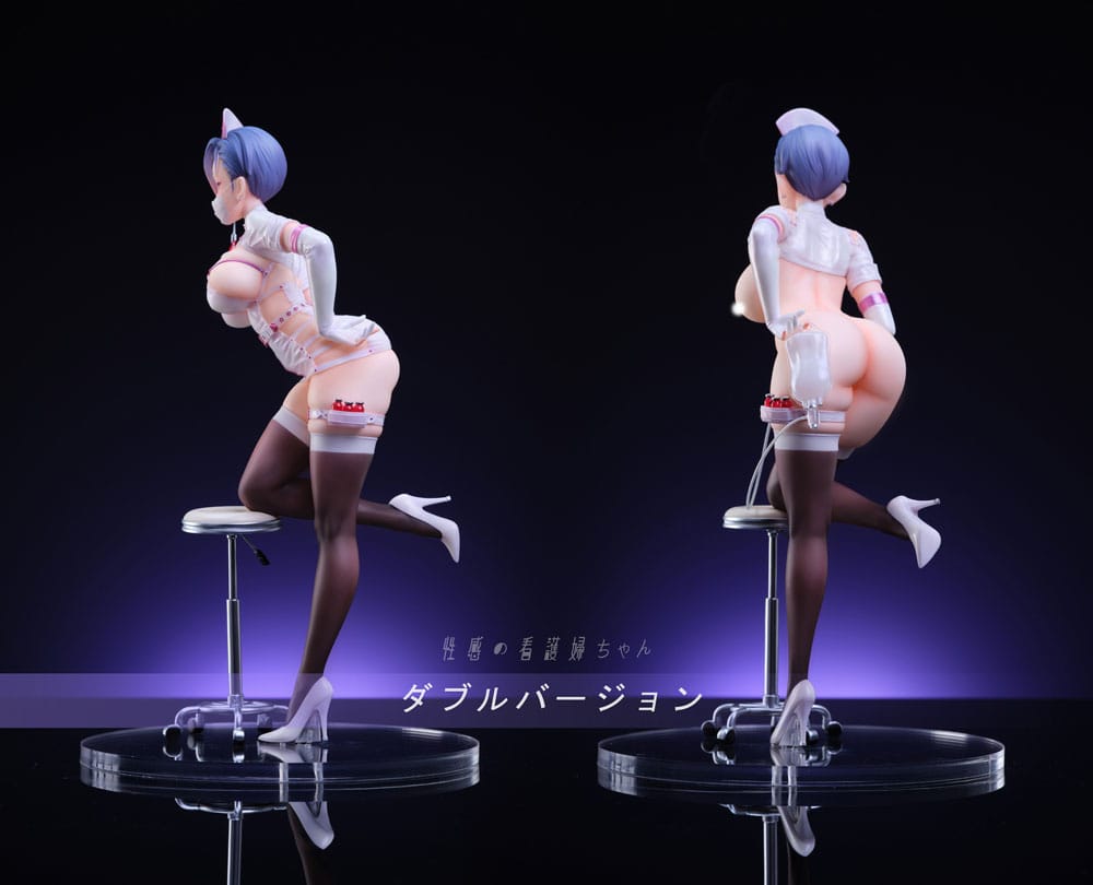 Original Character PVC Statue 1/6 Sexy Nurse Double Version 26 cm Hentai Yokina