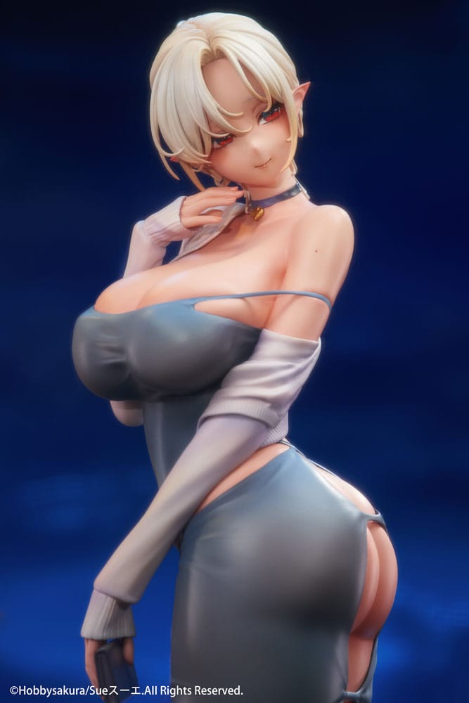 Original Character PVC Statue 1/7 Hitozuma Elf Illustration by Sue Another Color Deluxe Edition 26 cm Scalefiguren Yokina