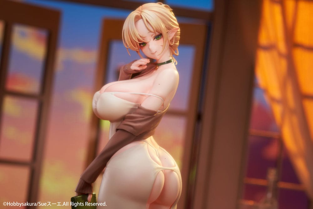 Original Character PVC Statue 1/7 Hitozuma Elf Illustration by Sue Deluxe Edition 26 cm Scalefiguren Yokina