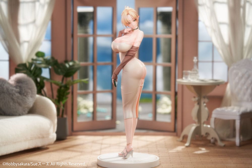Original Character PVC Statue 1/7 Hitozuma Elf Illustration by Sue Deluxe Edition 26 cm Scalefiguren Yokina