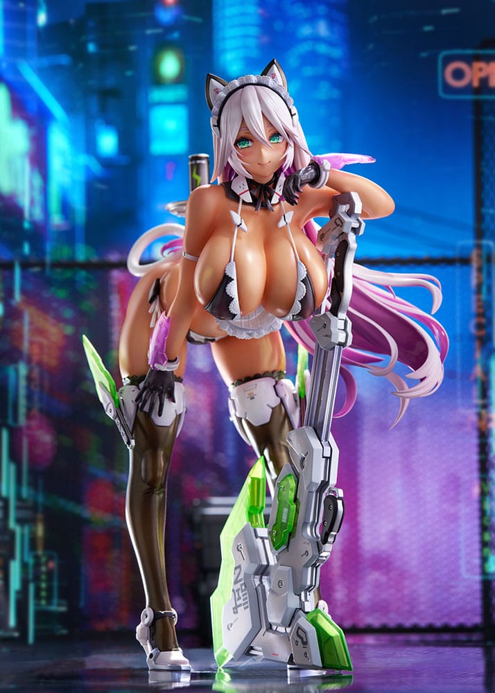 Original Character PVC Statue 1/7 Meido-Busou: Ax Experimental Equipment 24 cm Hentai Yokina