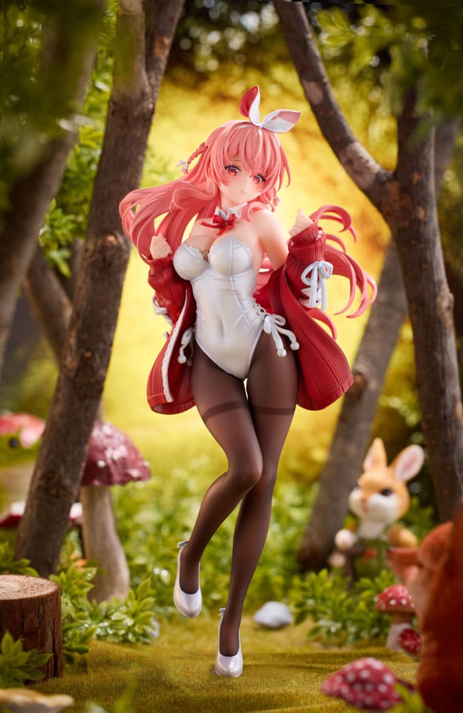 Original Character PVC Statue 1/7 White Rabbit Illustrated by Rosuuri Deluxe Version 24 cm Scalefiguren Yokina