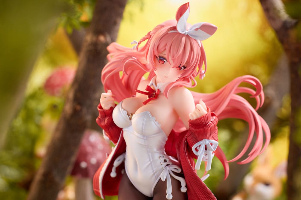 Original Character PVC Statue 1/7 White Rabbit Illustrated by Rosuuri Deluxe Version 24 cm Scalefiguren Yokina
