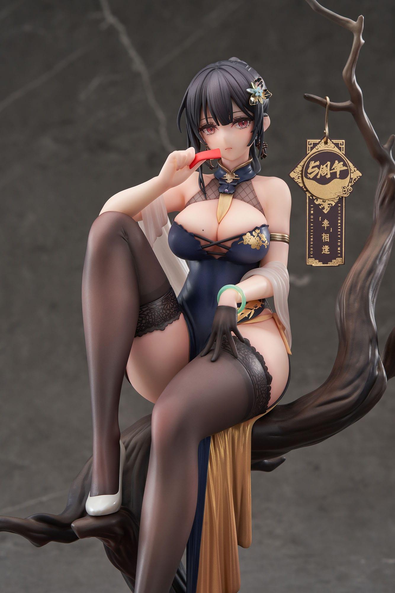 Original Character PVC Statue 1/7 Xiami China Dress Genboku Ver. 26 cm Scalefiguren Yokina