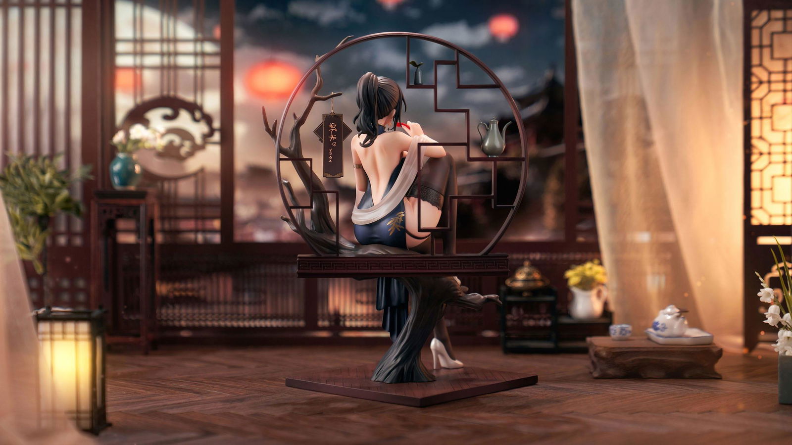 Original Character PVC Statue 1/7 Xiami China Dress Genboku Ver. 26 cm Scalefiguren Yokina