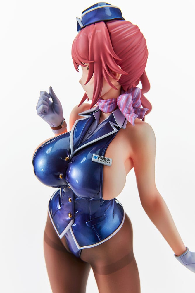 Original Character PVC Statue Tight na Oshigoto Work 3: Cabin Attendant Aya Saionji 25 cm Prizefiguren Yokina