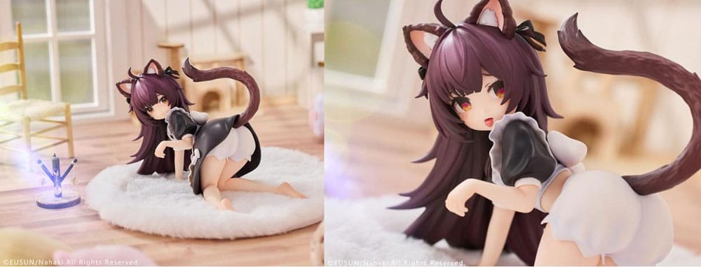 Original Character Statue 1/7 Cat Ear Maid Peng Peng 10 cm Scalefiguren Yokina