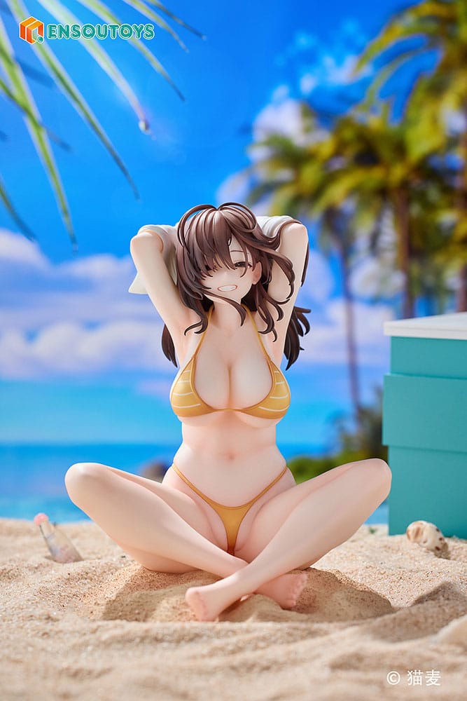 Original Character Statue Danjo no Yujo ga Seiritsu Dekinai Type no Onna Tomodachi 15 cm Prizefiguren Yokina