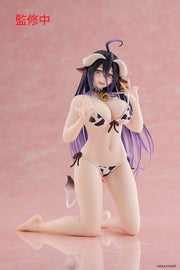 Overlord PVC Statue Desktop Cute Figure Albedo Cow-Print Swimsuit Ver. 15 cm Prizefiguren Yokina