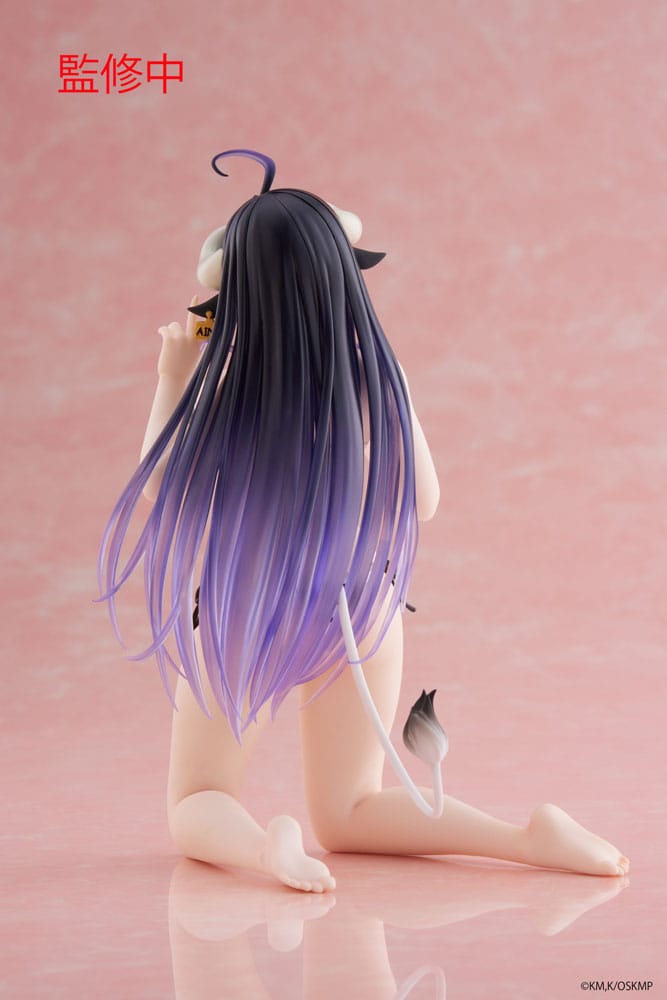 Overlord PVC Statue Desktop Cute Figure Albedo Cow-Print Swimsuit Ver. 15 cm Prizefiguren Yokina