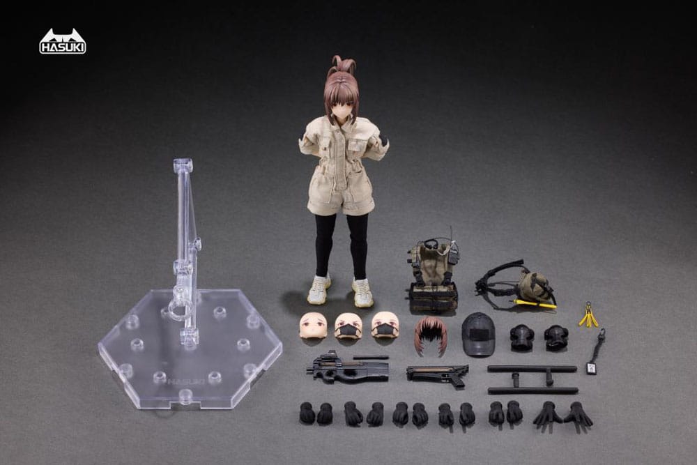 PA006 Reizei Hiyo the Security Actionfigur 1/12 15 cm Pocket Art Figmas Yokina