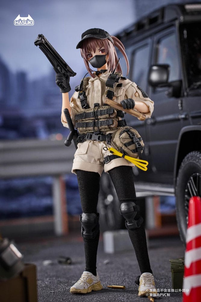 PA006 Reizei Hiyo the Security Actionfigur 1/12 15 cm Pocket Art Figmas Yokina