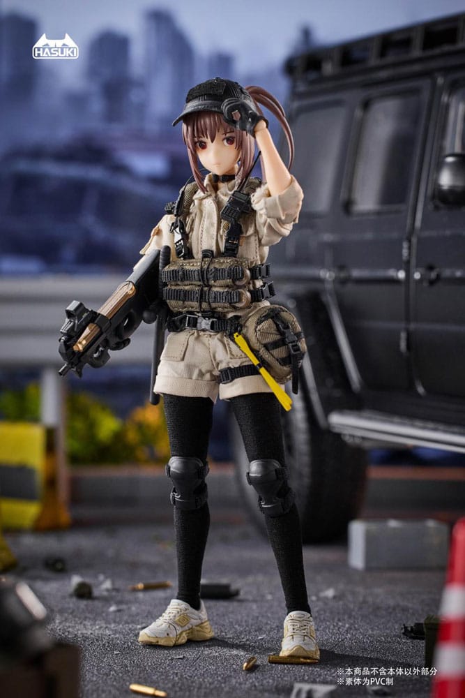 PA006 Reizei Hiyo the Security Actionfigur 1/12 15 cm Pocket Art Figmas Yokina