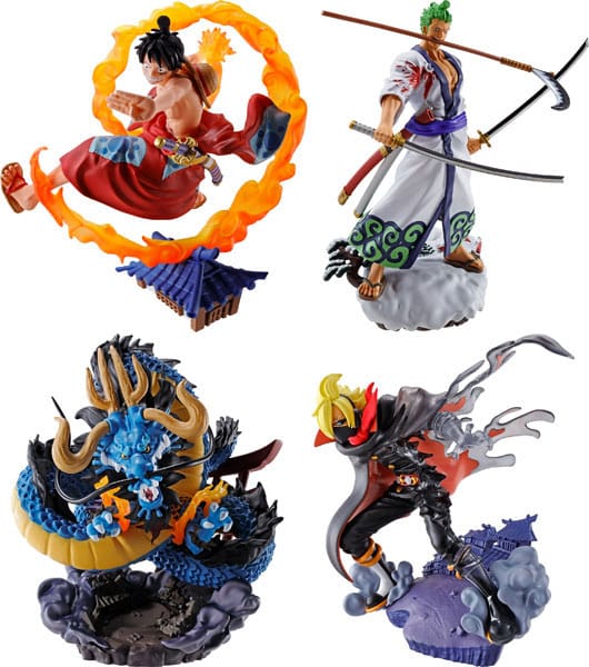 Petitrama Logbox Rebirth Wano Kuni Vol. 1 Set PVC Mini-Statue 9 cm One Piece Minifiguren Yokina