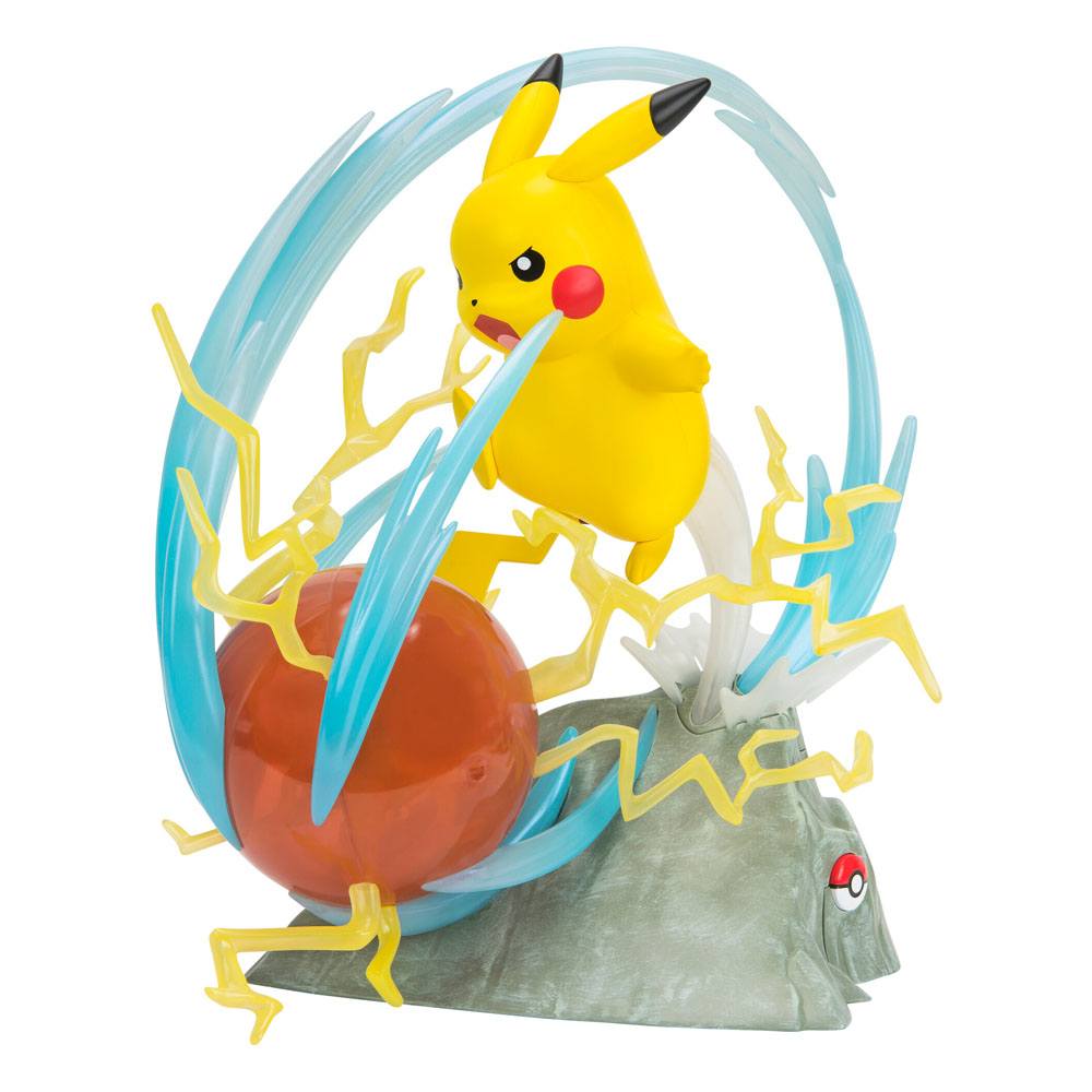 Pikachu Deluxe Statue mit Leuchtfunktion 33 cm Pokémon 25. Jubiläum Prizefiguren Yokina