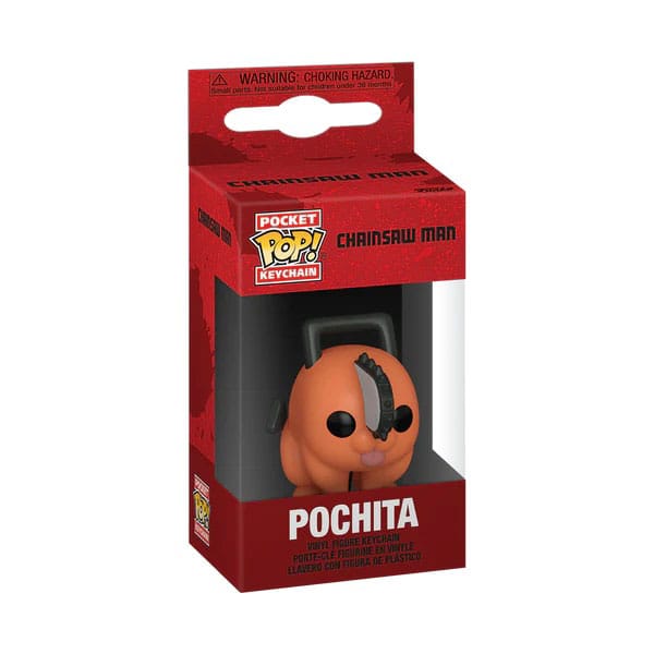 Pochita POP! Vinyl Schlüsselanhänger 4 cm Chainsaw Man Schlüsselanhänger Yokina