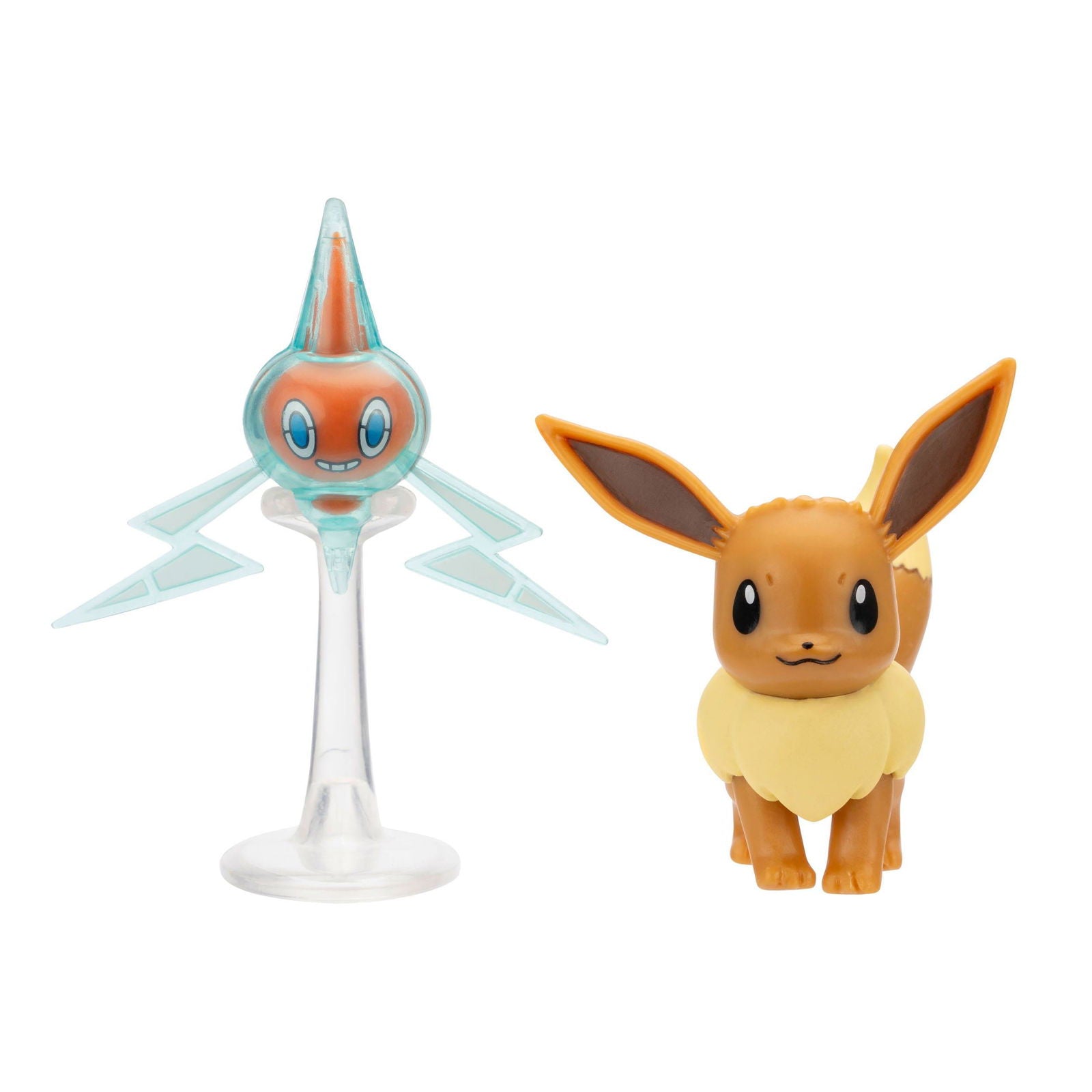 Pokémon Battle Figure Set Figuren 2er-Pack Evoli #4, Rotom 5 cm Minifiguren Yokina