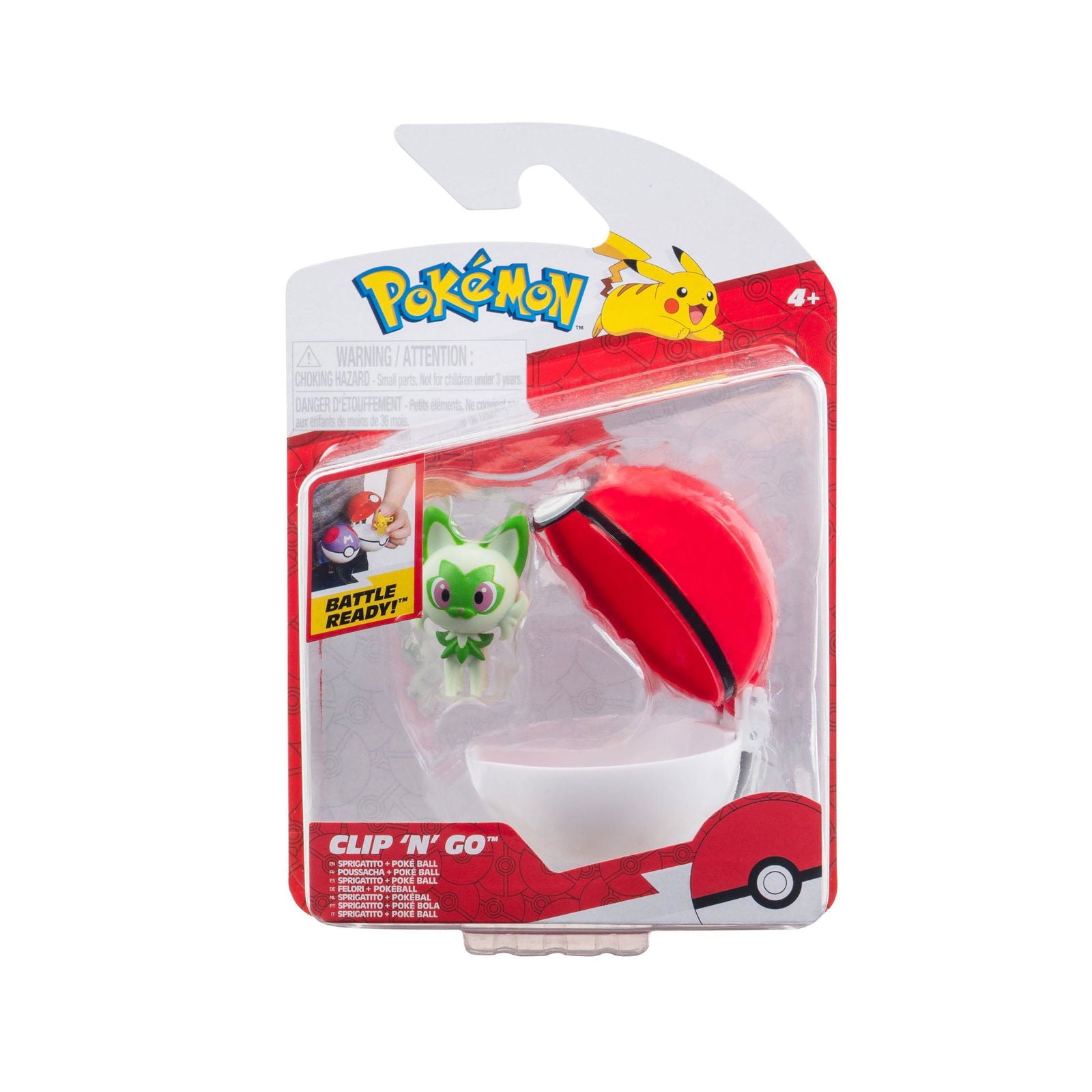 Pokémon Clip'n'Go Poké Balls Felori with Pokéball Minifiguren Yokina
