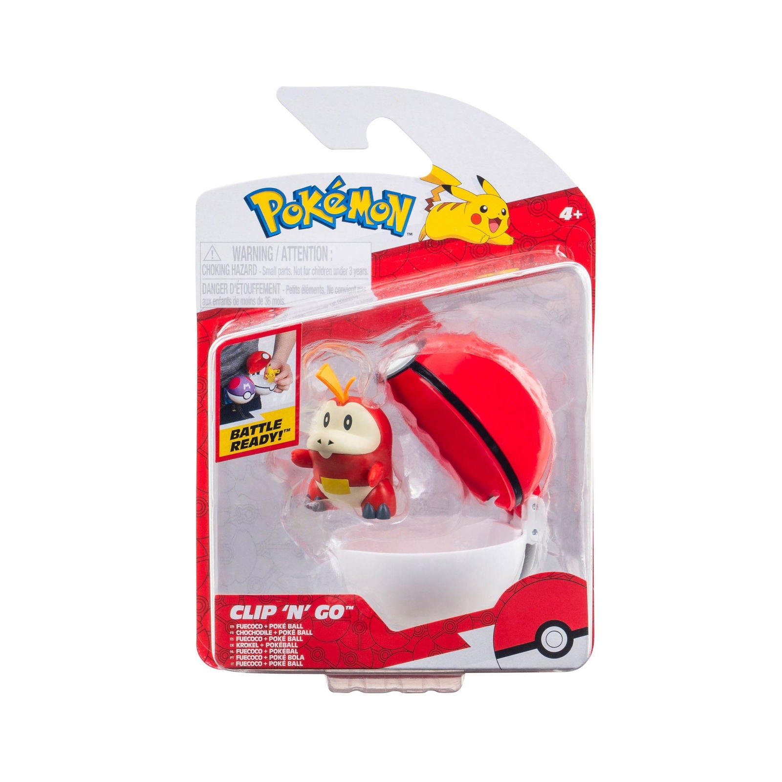 Pokémon Clip'n'Go Poké Balls Krokel with Pokéball Minifiguren Yokina