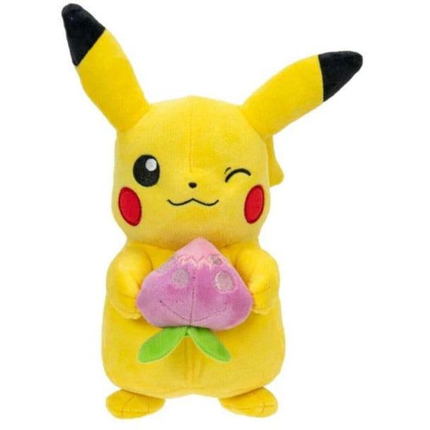 Pokémon Plüschfigur Pikachu with Pecha Berry Accy 20 cm Plüschtier Yokina