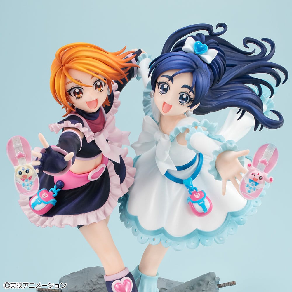 Pretty Cure PVC Statue Cure Black & Cure White 22 cm Prizefiguren Yokina