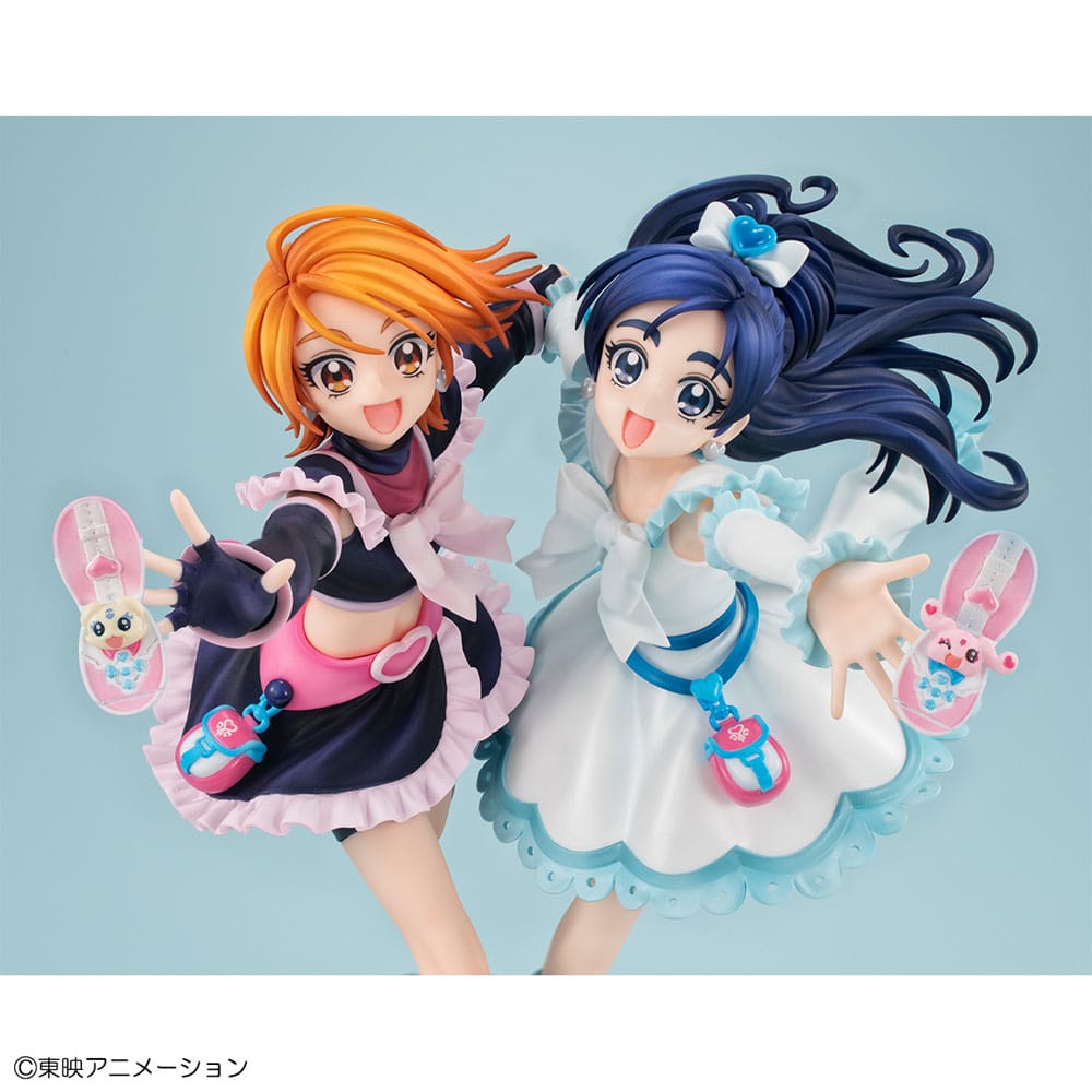 Pretty Cure PVC Statue Cure Black & Cure White 22 cm Prizefiguren Yokina