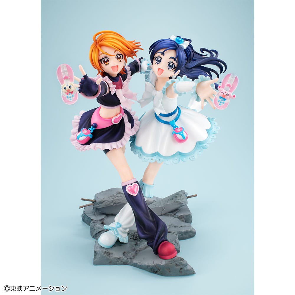 Pretty Cure PVC Statue Cure Black & Cure White 22 cm Prizefiguren Yokina