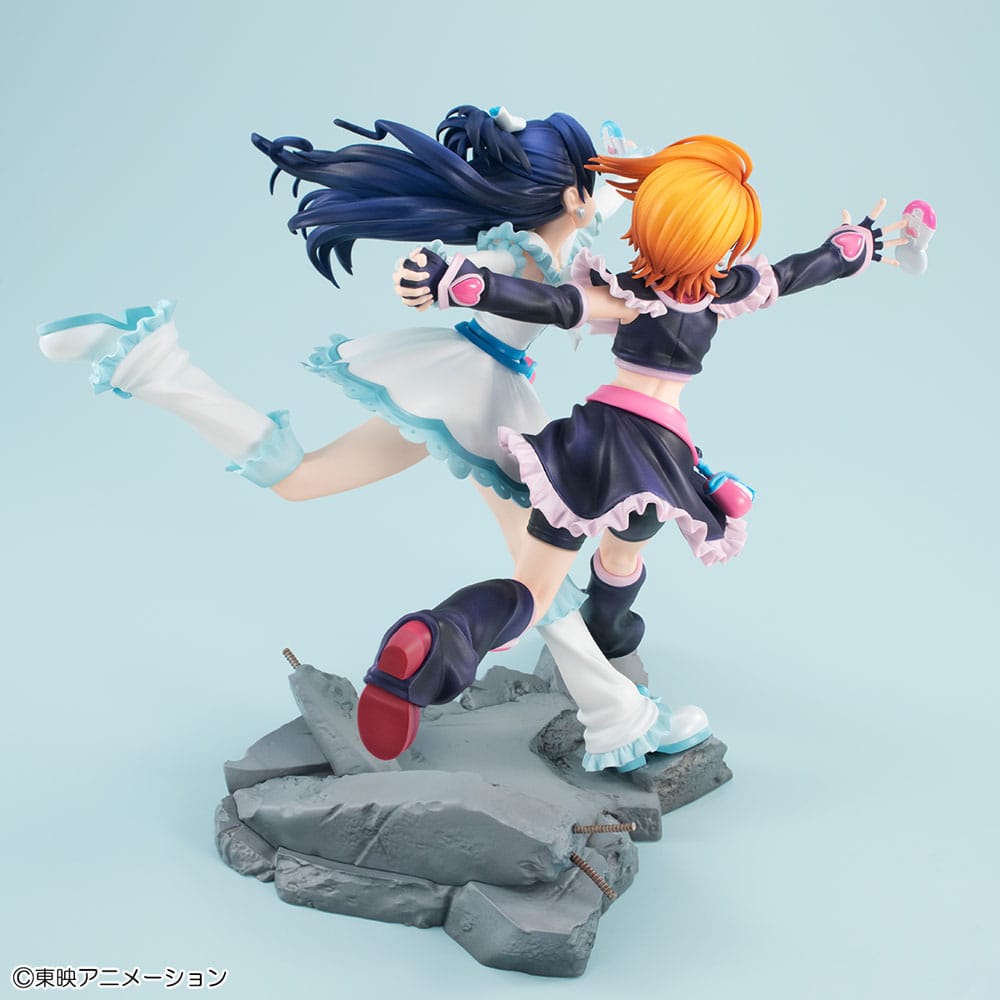 Pretty Cure PVC Statue Cure Black & Cure White 22 cm Prizefiguren Yokina