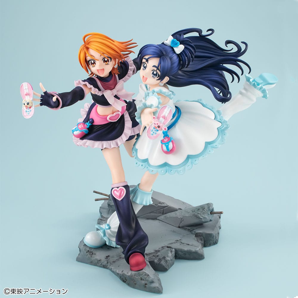 Pretty Cure PVC Statue Cure Black & Cure White 22 cm Prizefiguren Yokina