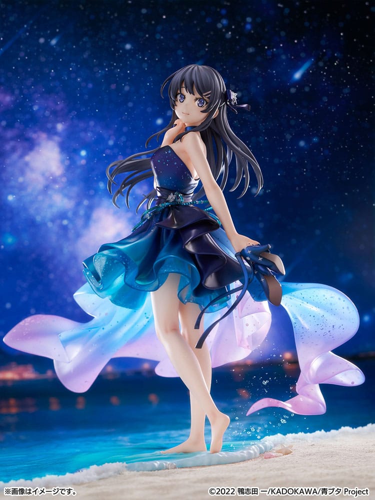 Rascal Does Not Dream of Bunny Girl Senpai PVC Statue 1/7 Mai Sakurajima Starry night sky Ver. 25 cm Scalefiguren Yokina
