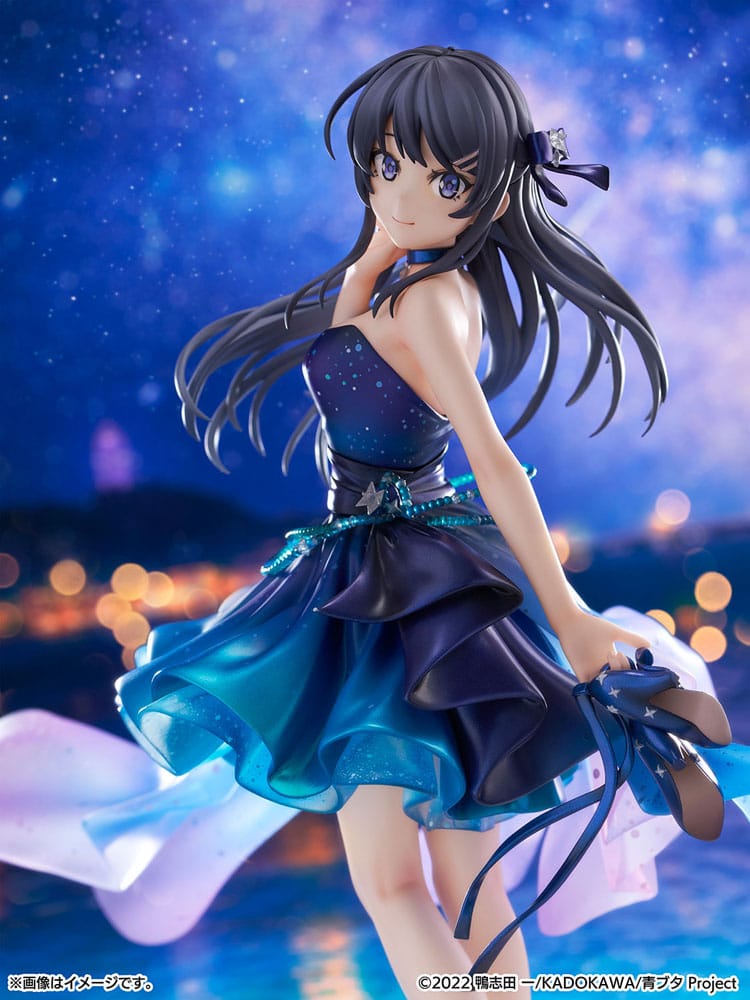 Rascal Does Not Dream of Bunny Girl Senpai PVC Statue 1/7 Mai Sakurajima Starry night sky Ver. 25 cm Scalefiguren Yokina