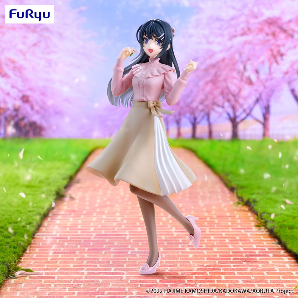 Rascal Does Not Dream of Bunny Girl Senpai Trio-Try-iT PVC Statue Mai Sakurajima Spring Outfit Ver. 21 cm Prizefiguren Yokina