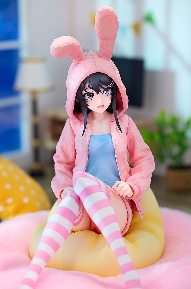 Rascal Does Not Dream of a Knapsack Kid PVC Statue 1/7 Mai Sakurajima Hoodie Look Rabbit Ears Ver. 18 cm Scalefiguren Yokina