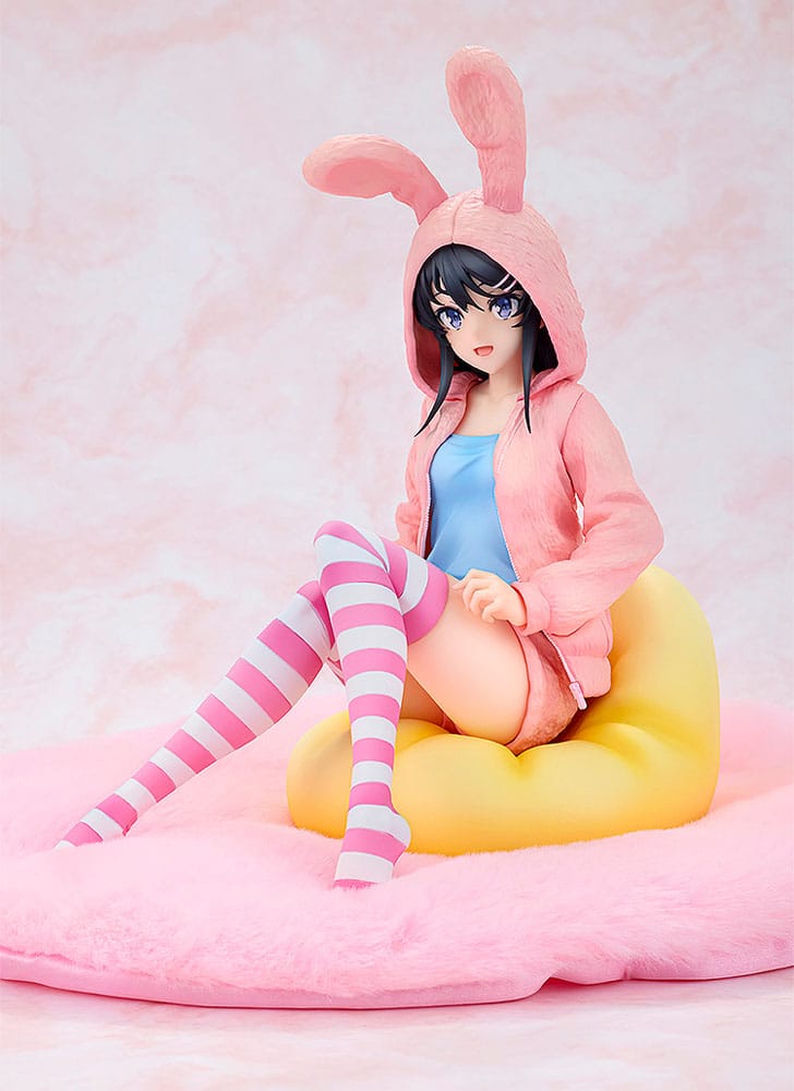 Rascal Does Not Dream of a Knapsack Kid PVC Statue 1/7 Mai Sakurajima Hoodie Look Rabbit Ears Ver. Popular Edition 18 cm Scalefiguren Yokina