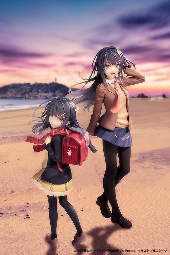 Rascal Does Not Dream of a Knapsack Kid PVC Statue Mai Sakurajima High School Graduation Ver. & Knapsack Kid 19 cm Prizefiguren Yokina