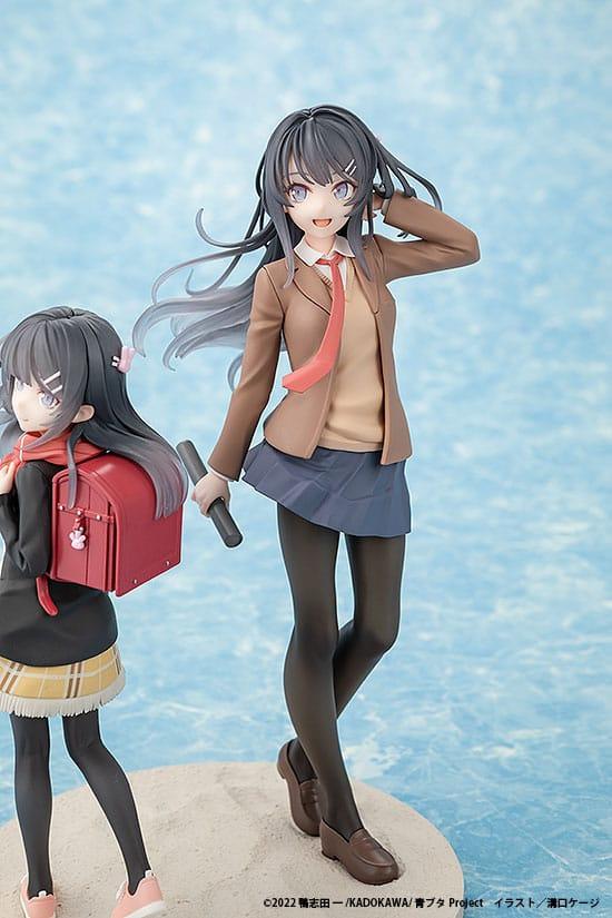 Rascal Does Not Dream of a Knapsack Kid PVC Statue Mai Sakurajima High School Graduation Ver. & Knapsack Kid 19 cm Prizefiguren Yokina