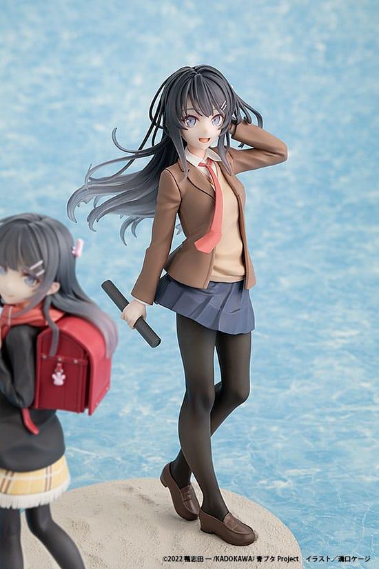 Rascal Does Not Dream of a Knapsack Kid PVC Statue Mai Sakurajima High School Graduation Ver. & Knapsack Kid 19 cm Prizefiguren Yokina