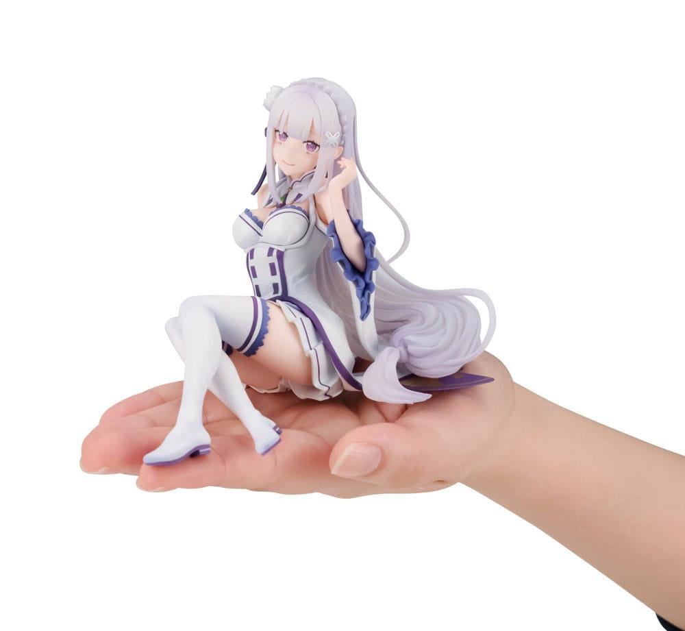 Re:ZERO Starting Life in Another World Melty Princess PVC Statue Emilia Palm Size 9 cm Prizefiguren Yokina