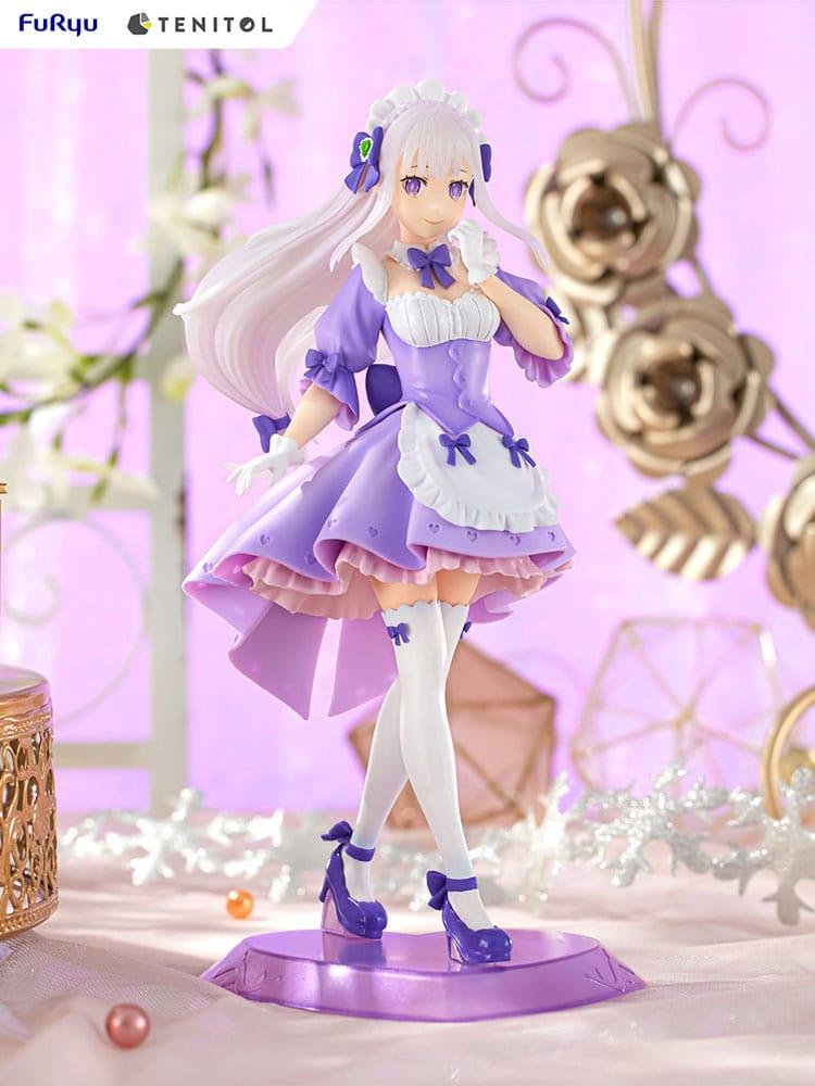 Re:ZERO Starting Life in Another World Tenitol PVC Statue Maid Emilia 28 cm Prizefiguren Yokina