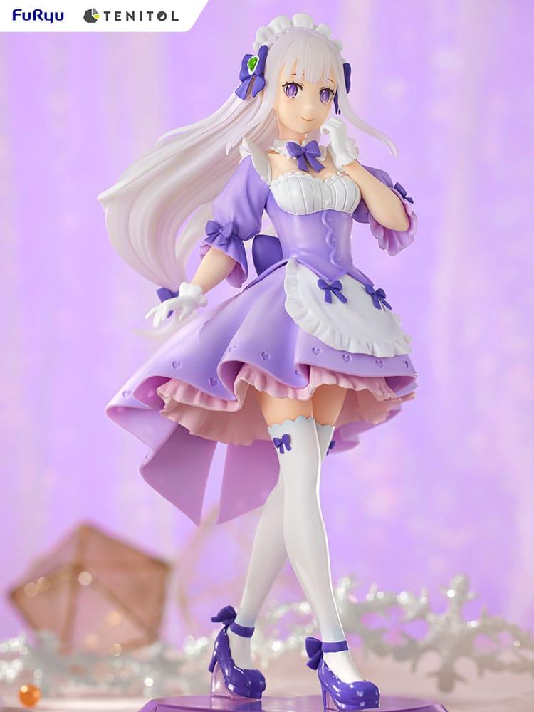 Re:ZERO Starting Life in Another World Tenitol PVC Statue Maid Emilia 28 cm Prizefiguren Yokina