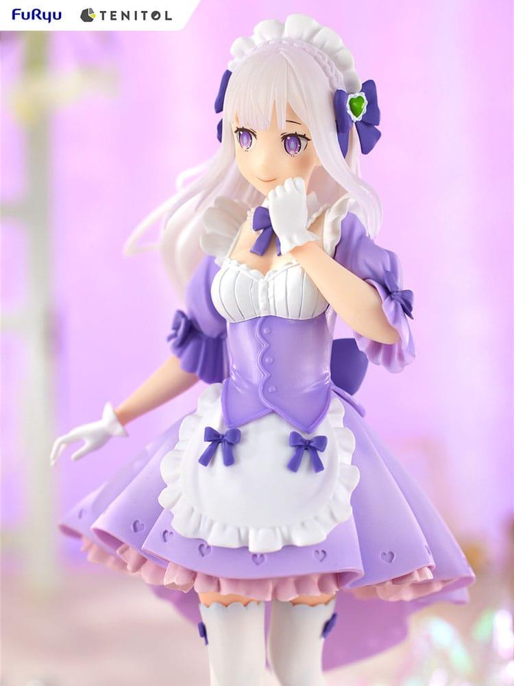 Re:ZERO Starting Life in Another World Tenitol PVC Statue Maid Emilia 28 cm Prizefiguren Yokina