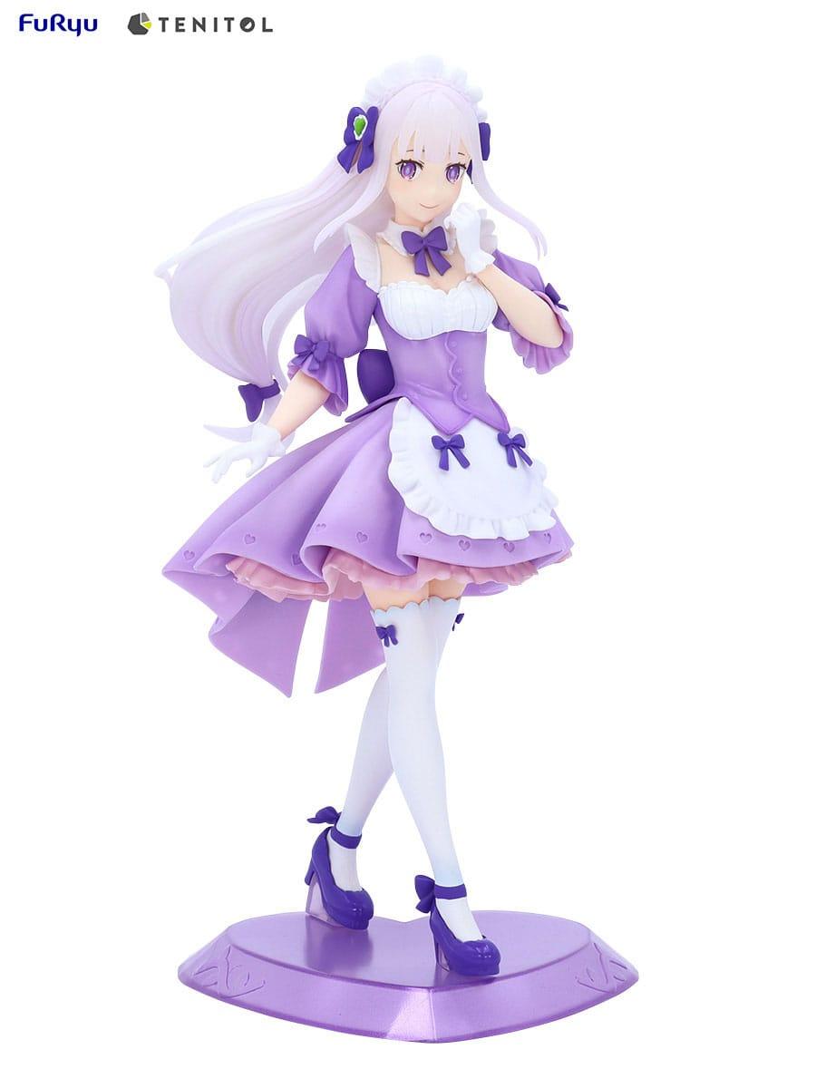 Re:ZERO Starting Life in Another World Tenitol PVC Statue Maid Emilia 28 cm Prizefiguren Yokina