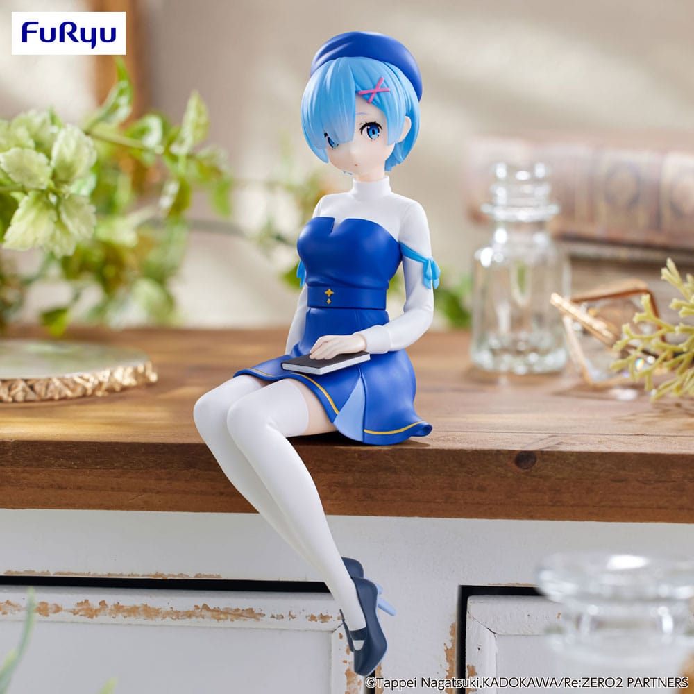 Re:Zero Starting Life in Another World Noodle Stopper PVC Statue Rem Book Girl Ver. 15 cm Prizefiguren Yokina