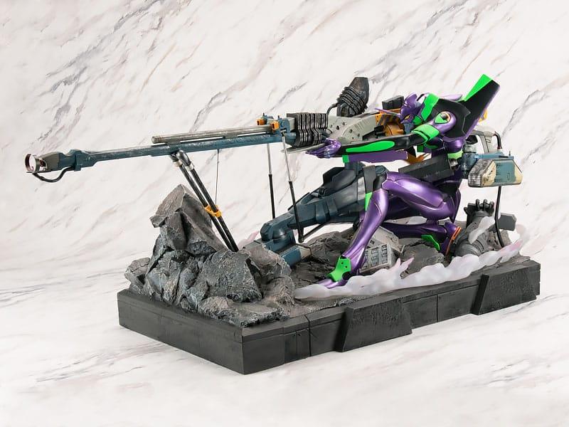 Rebuild of Evangelion Operation Statue Yashima Evangelion Unit-01 Premium Metallic Color Ver. 68 cm Prizefiguren Yokina