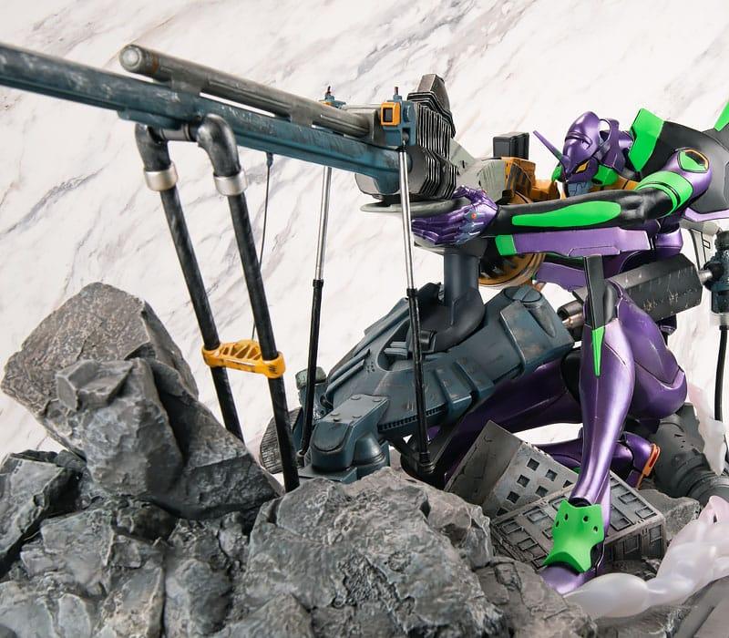 Rebuild of Evangelion Operation Statue Yashima Evangelion Unit-01 Premium Metallic Color Ver. 68 cm Prizefiguren Yokina